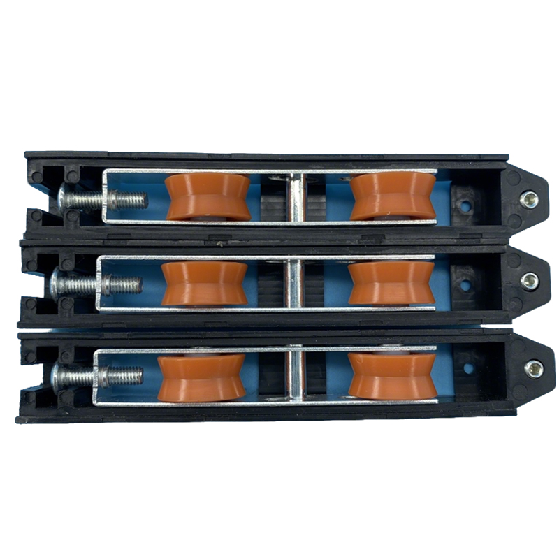 Черное нейлоновое красное двойное колесо